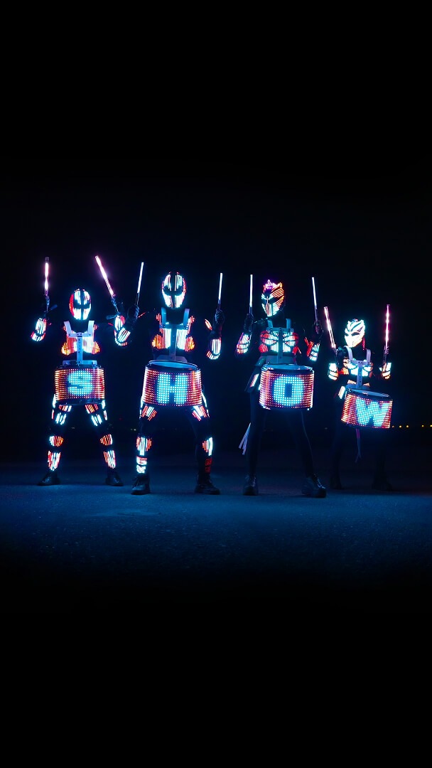 LED Drums Show